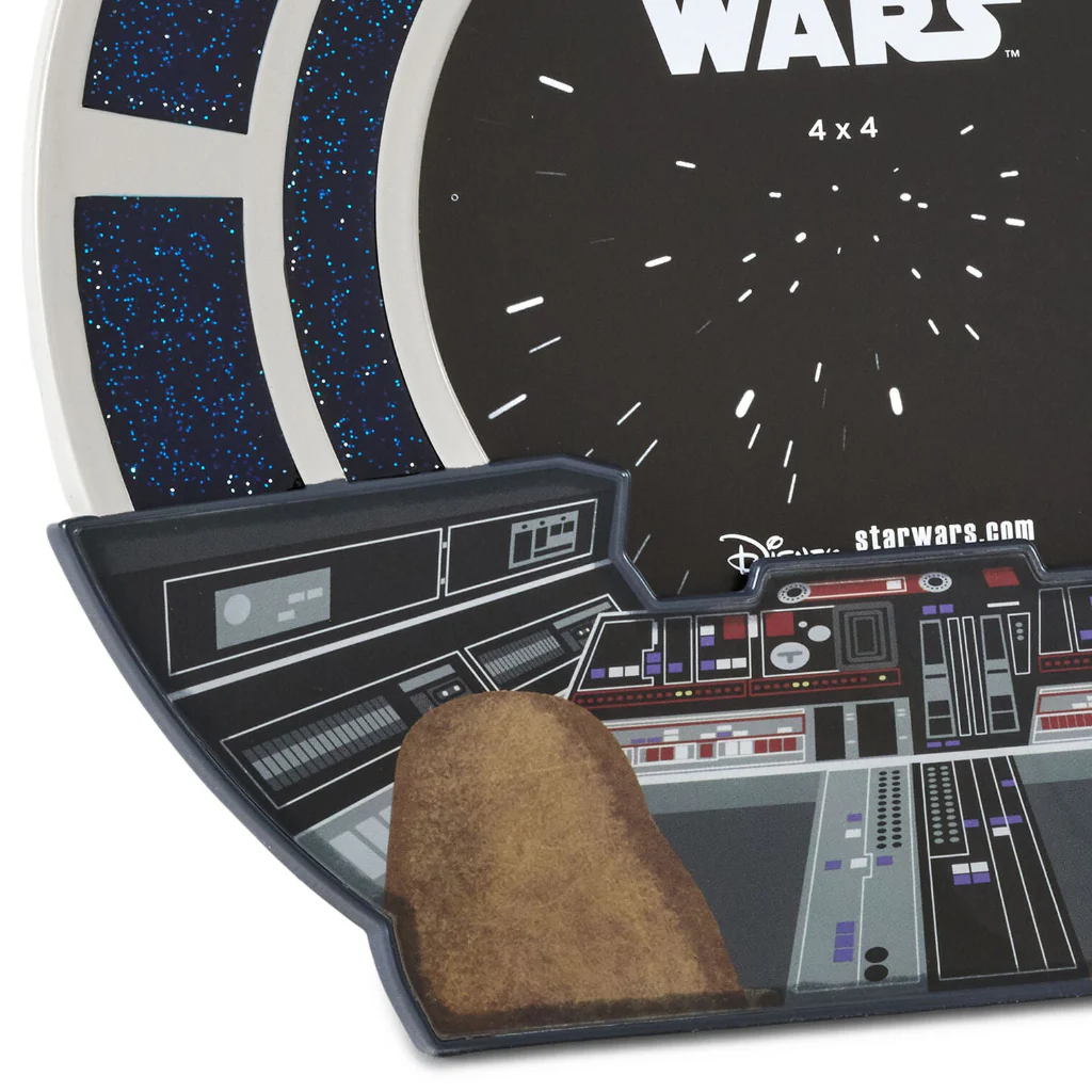 Hallmark : Star Wars™ Millennium Falcon™ Round Picture Frame, 4x4 - Image 3