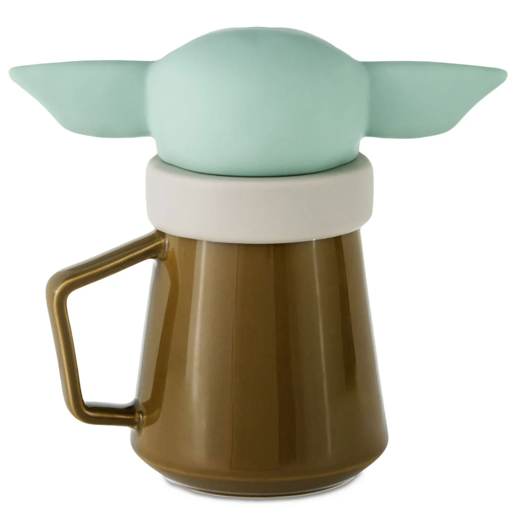 Hallmark : Star Wars: The Mandalorian™ Grogu™ Lidded Mug With Sound, 17 oz. - Image 2