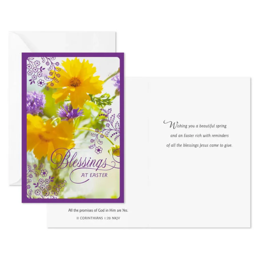 Hallmark : Sunny Spring Blooms Religious Easter Cards - Image 2