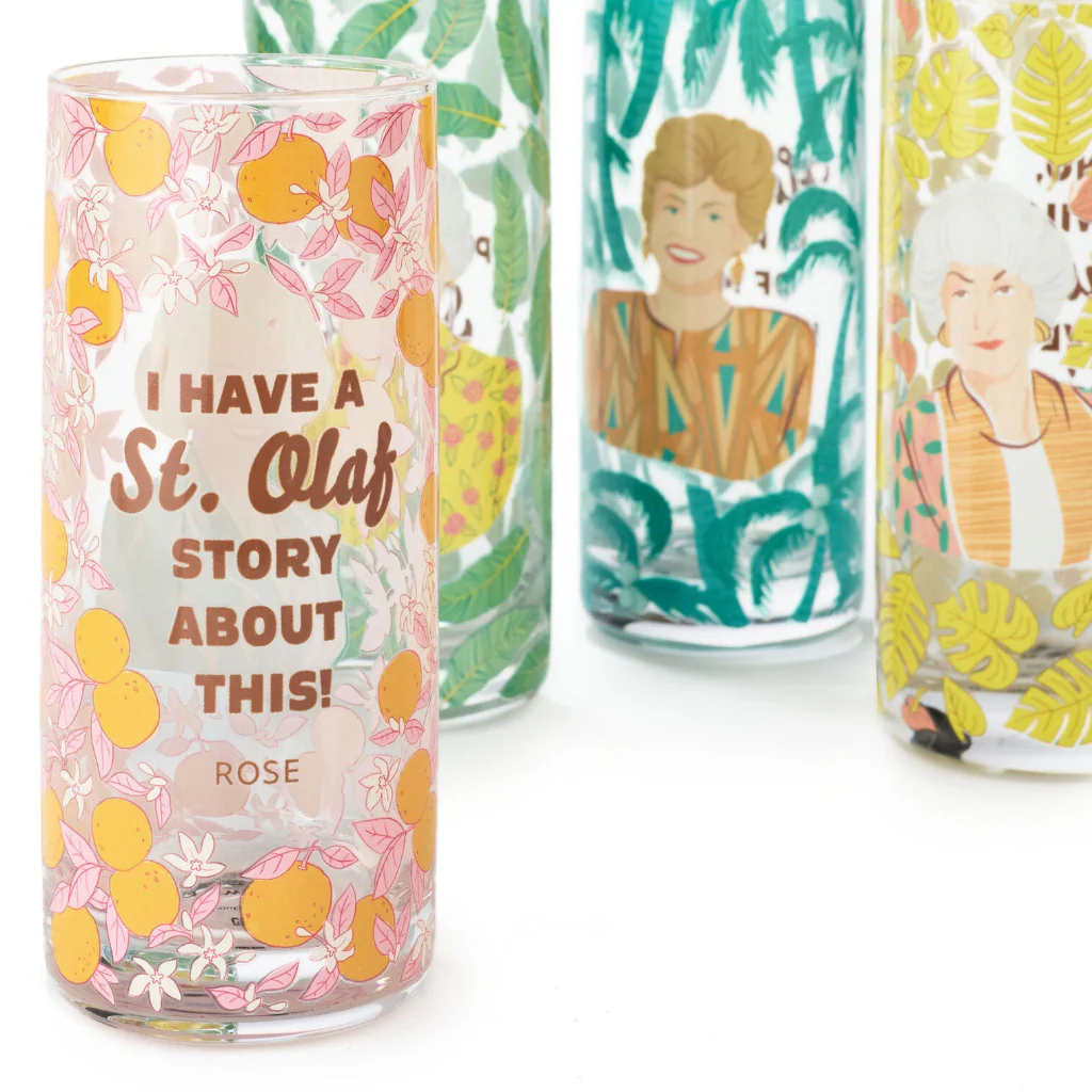 Hallmark : The Golden Girls Cameos and Quotes Drinking Glasses, Set of 4 - Image 4