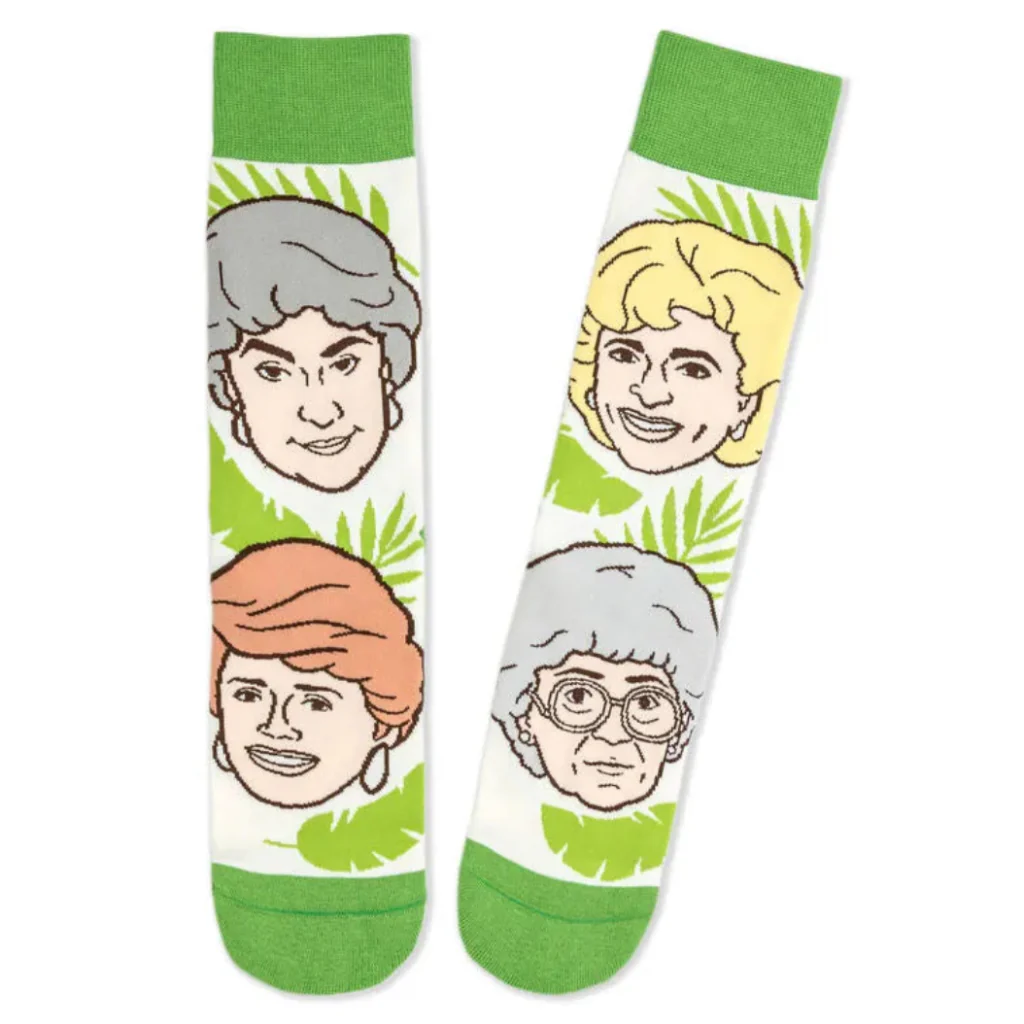 Hallmark : The Golden Girls Faces of Friendship Novelty Crew Socks - Image 3