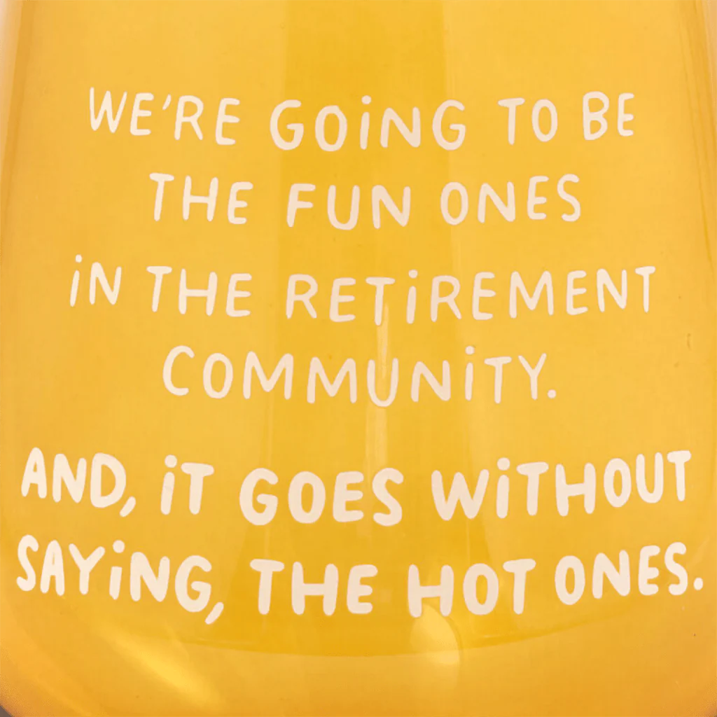 Hallmark : The Hot Ones Funny Stemless Wine Glass, 15.5 oz. - Image 3