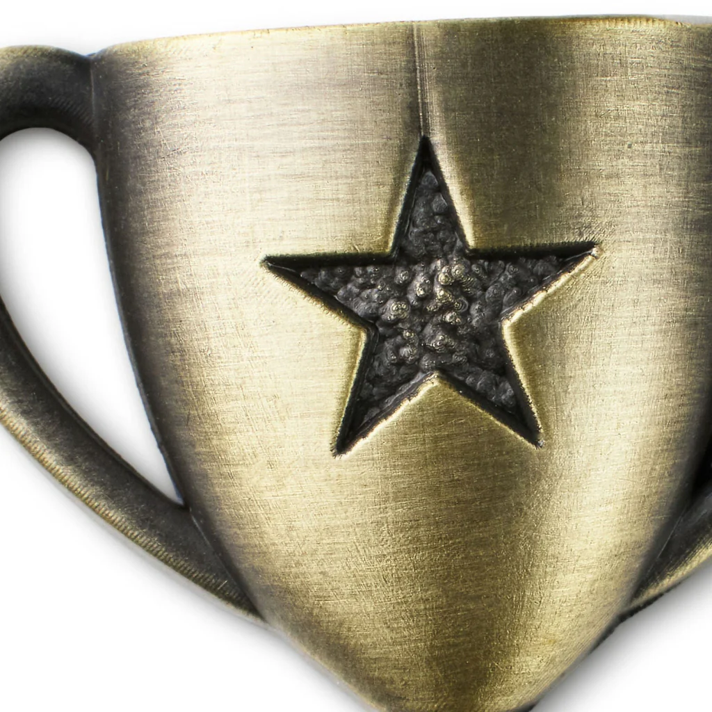 Hallmark : Way to Go Trophy Antiqued Metal Pocket Token - Image 2