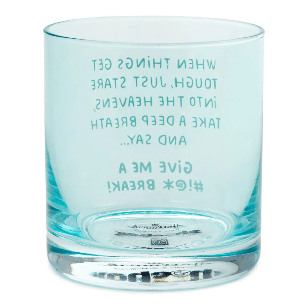 Hallmark : When Things Get Tough Funny Rocks Glass, 12 oz. - Image 2