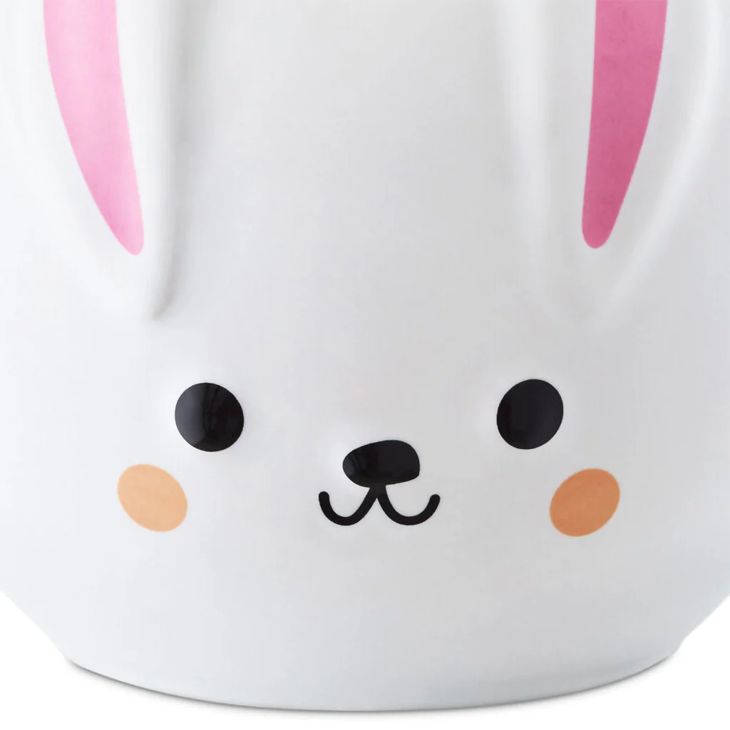 Hallmark : White Bunny Sculpted Mug, 14 oz. - Image 3