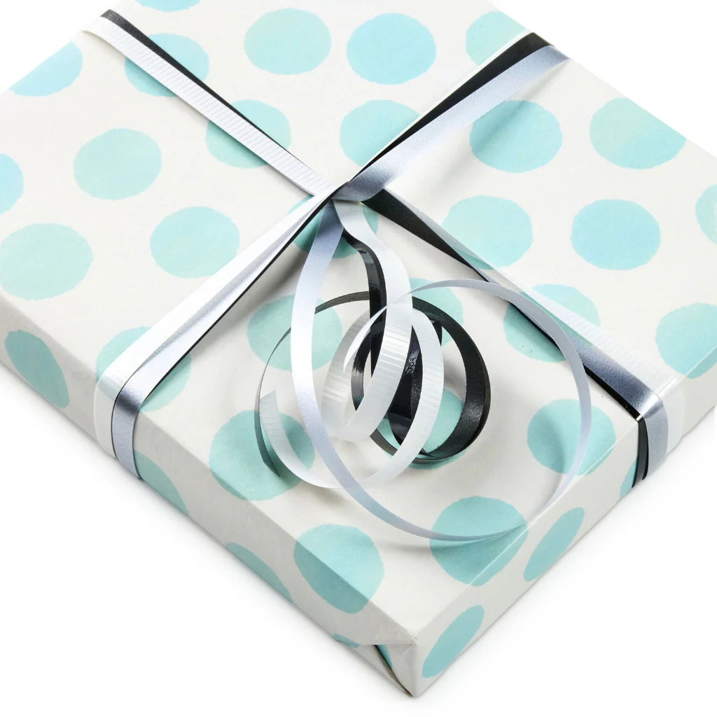Hallmark : White/Matte Silver/Metallic Black 3-Pack Curling Ribbon - Image 5