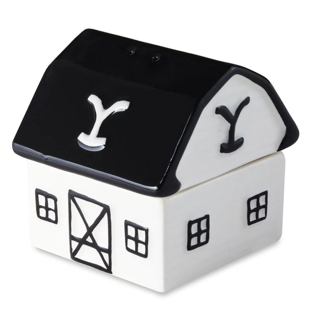 Hallmark : Yellowstone Dutton Ranch Barn Stacked Salt and Pepper Shaker Set