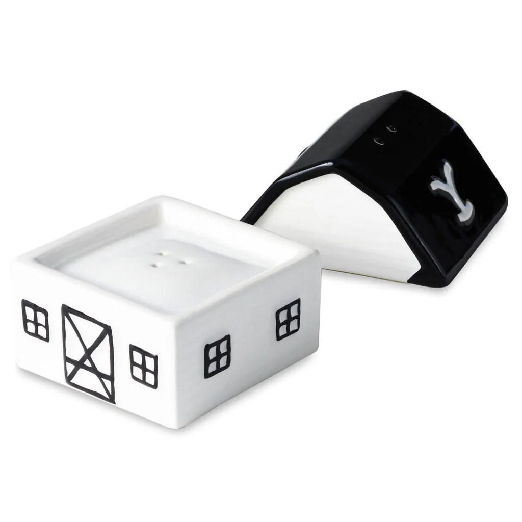 Hallmark : Yellowstone Dutton Ranch Barn Stacked Salt and Pepper Shaker Set - Image 2