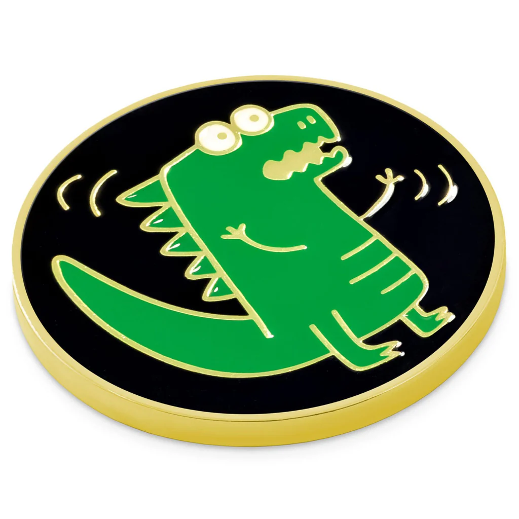 Hallmark : You're Not Extinct Yet T-Rex Metal Pocket Token - Image 3