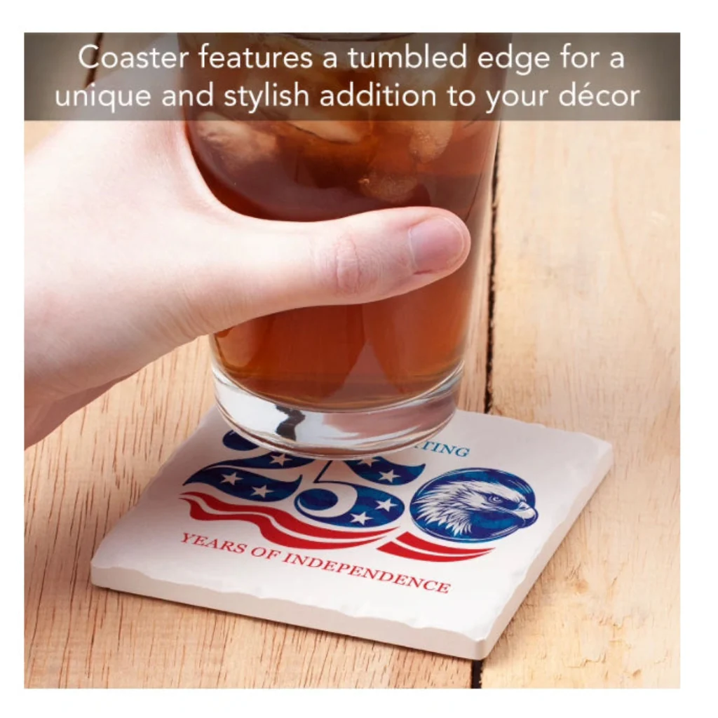 Highland : 250 Years Single Tumbled Tile Coaster - Image 2