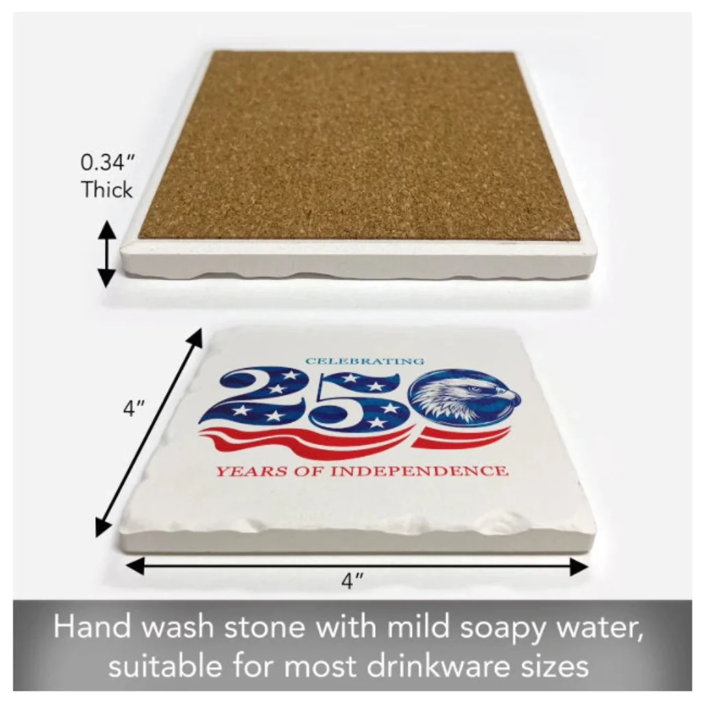 Highland : 250 Years Single Tumbled Tile Coaster - Image 3