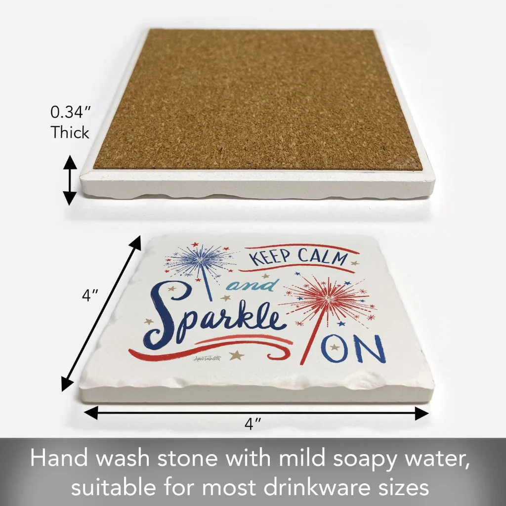 Highland : Sparkle On Single Tumbled Tile Coaster - Image 3
