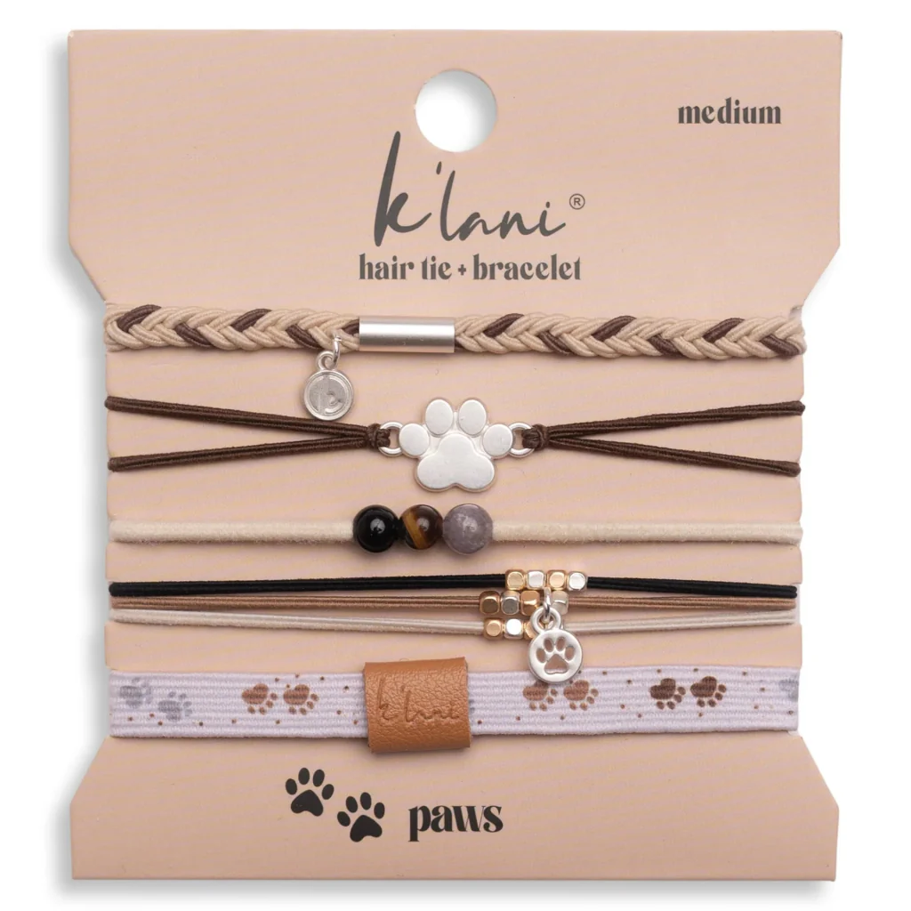 K Lani : Medium Paws Hair Tie Bracelet - Image 2