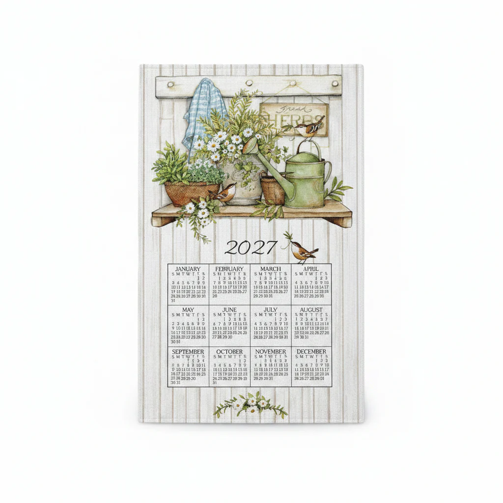 Kay Dee : Calendar Towel, Fresh Herbs - 2027