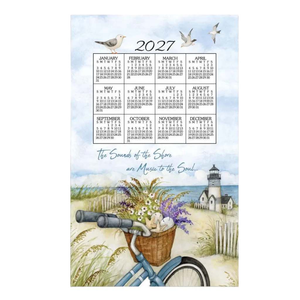 Kay Dee : Calendar Towel, Seashore - 2027