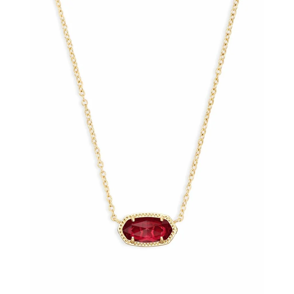 Kendra Scott : Elisa Pendant Necklace in Berry