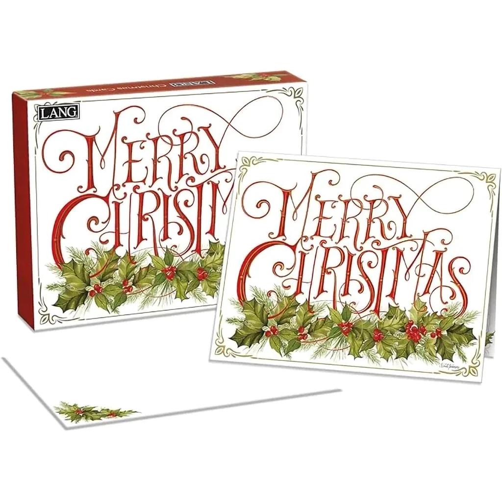 Lang : Christmas Holly Boxed Cards