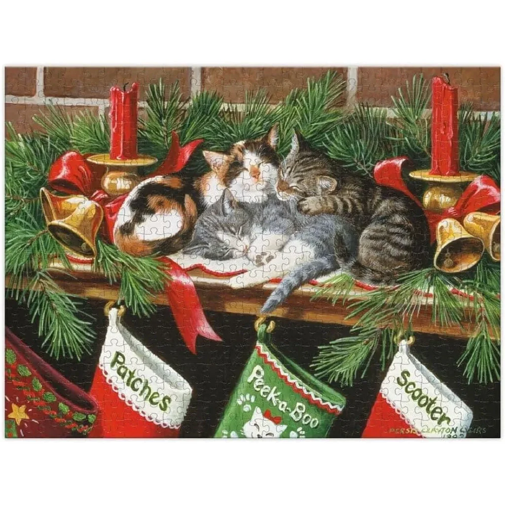 Lang : Waiting for Santa Puzzles 500 Pieces Puzzle - Image 2