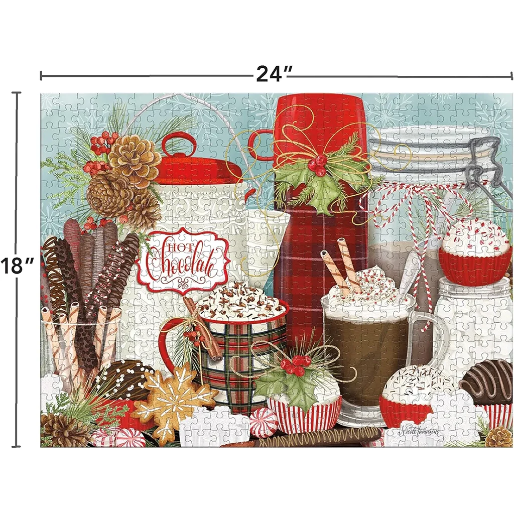Lang : Cup of Hot Cocoa 500 Pieces Puzzle - Image 3