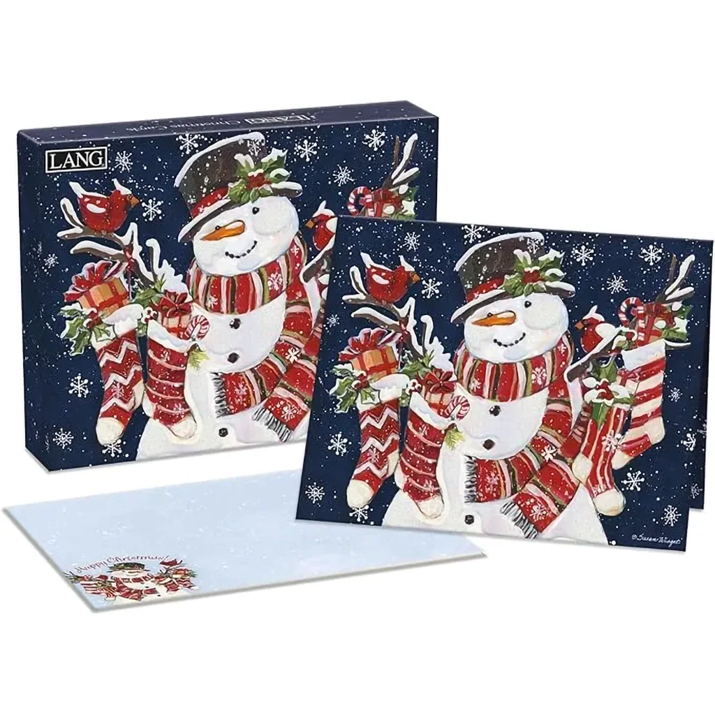 Lang : Snowman & Stockings Boxed Cards