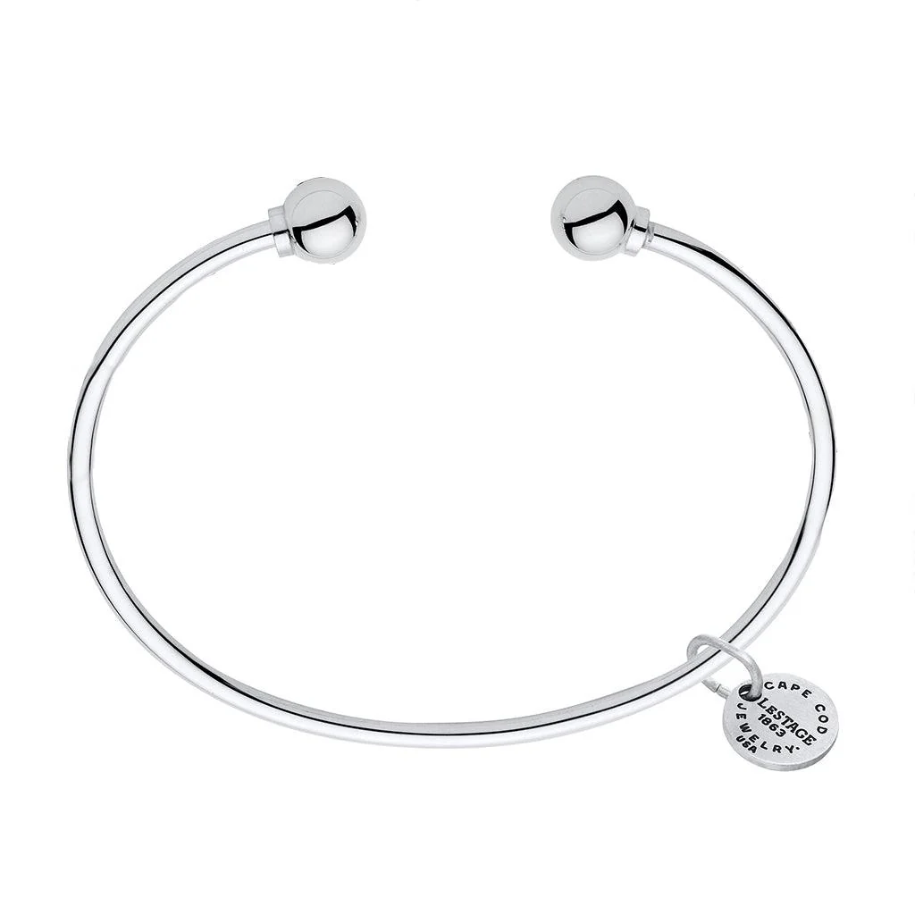 Cape Cod : Double Ball Cuff - Silver - Image 2