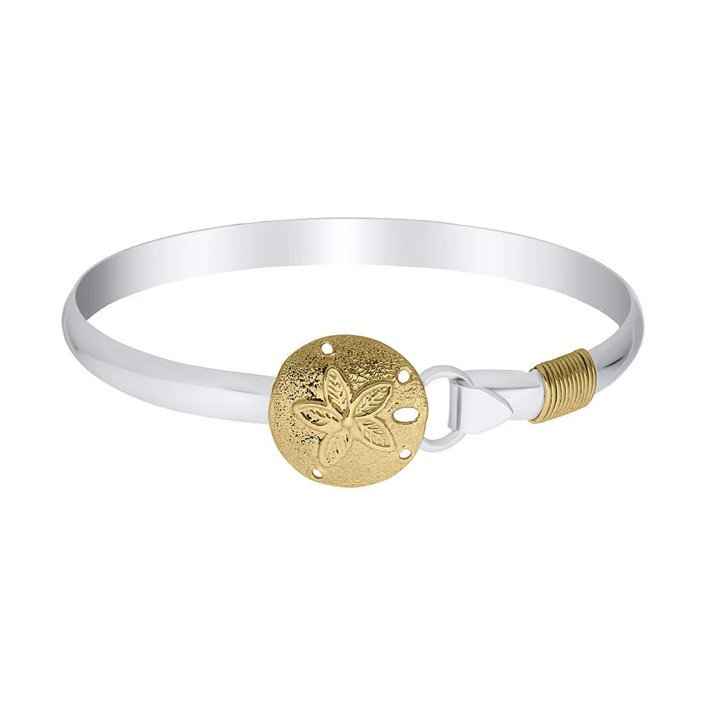 Cape Cod :  Sand Dollar Bracelet - Two Tone