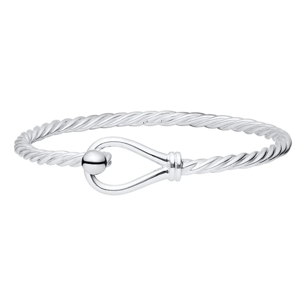 Cape Cod : Twisted Loop Bracelet - Silver