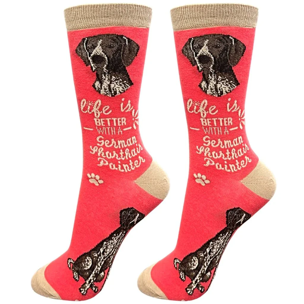 Life Is Better: Crew Socks – German Shorthaired Pointer