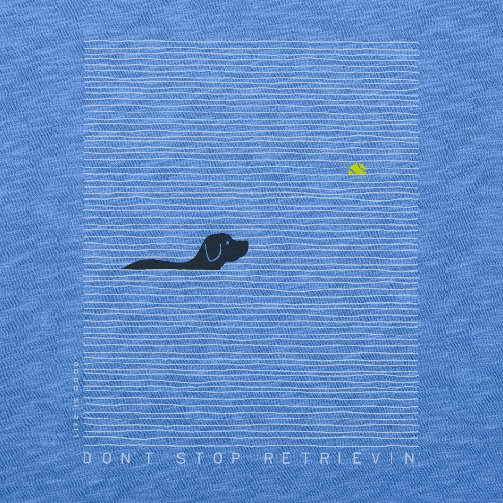 Life Is Good : Men's Black Lab Retrievin Crusher T-shirt - Image 3