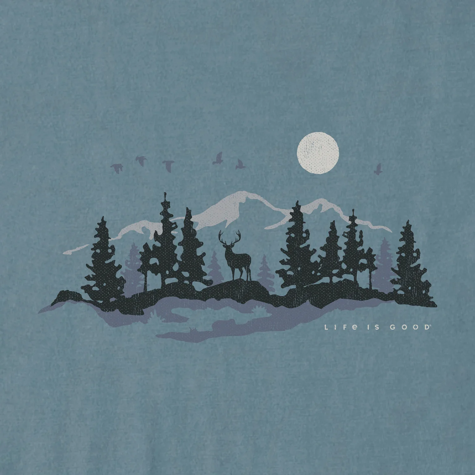 Life Is Good : Men's Buck in The Outdoors T-Shirts - Image 2