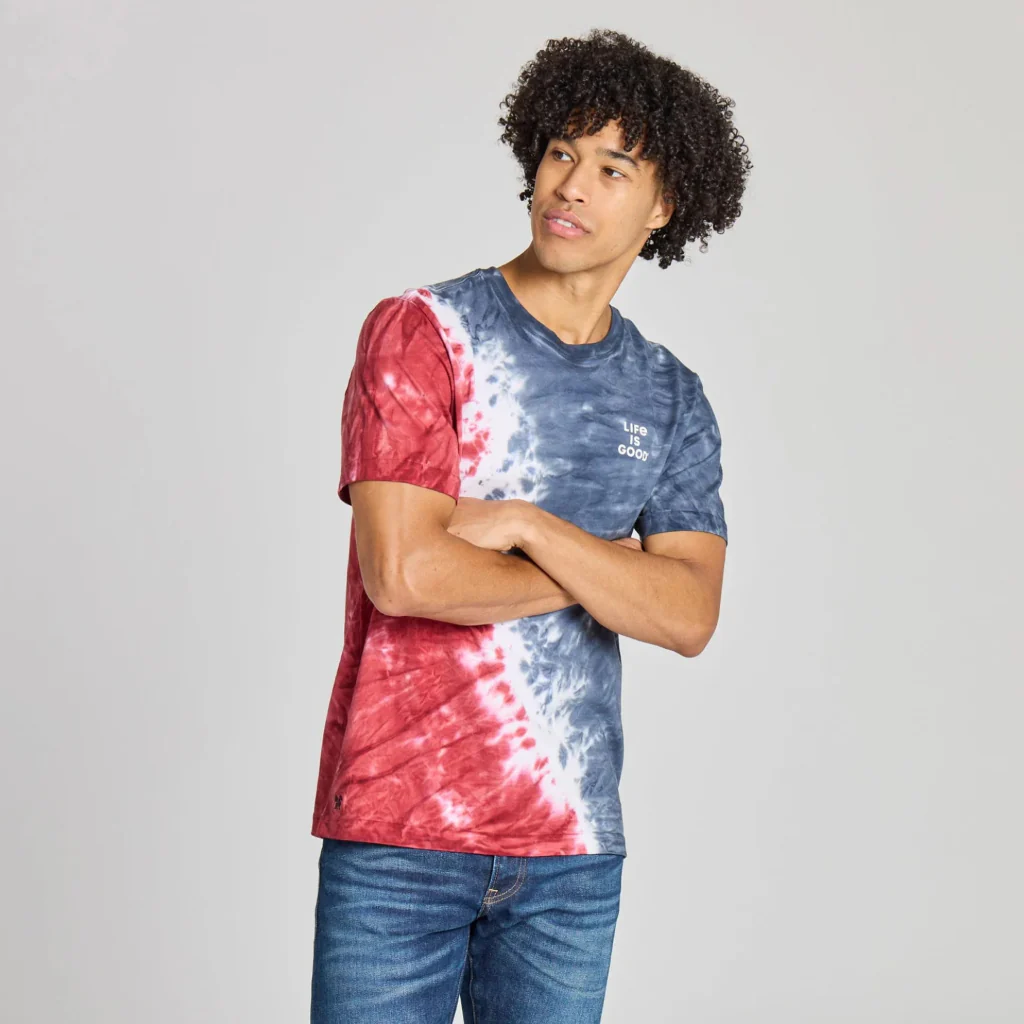 Life Is Good : Men's Clean Stacked T-Shirt