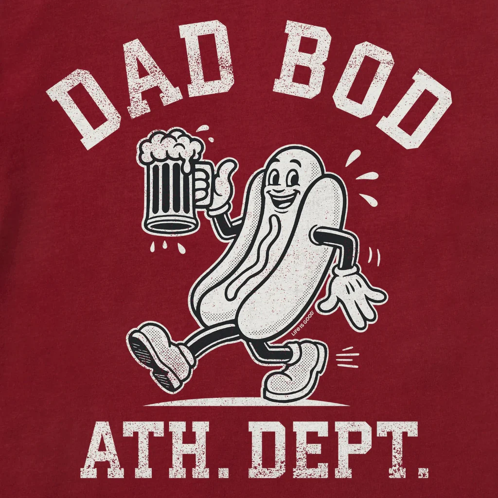 Life Is Good : Men's Dad Bod Mascot T-Shirt - Image 2