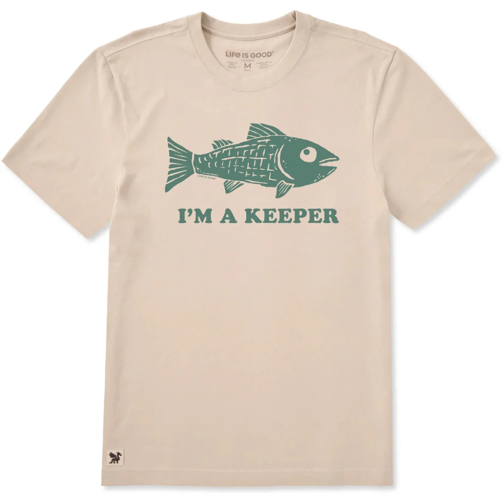 Life Is Good : Men's Keeper Fish Short Sleeve T-Shirt