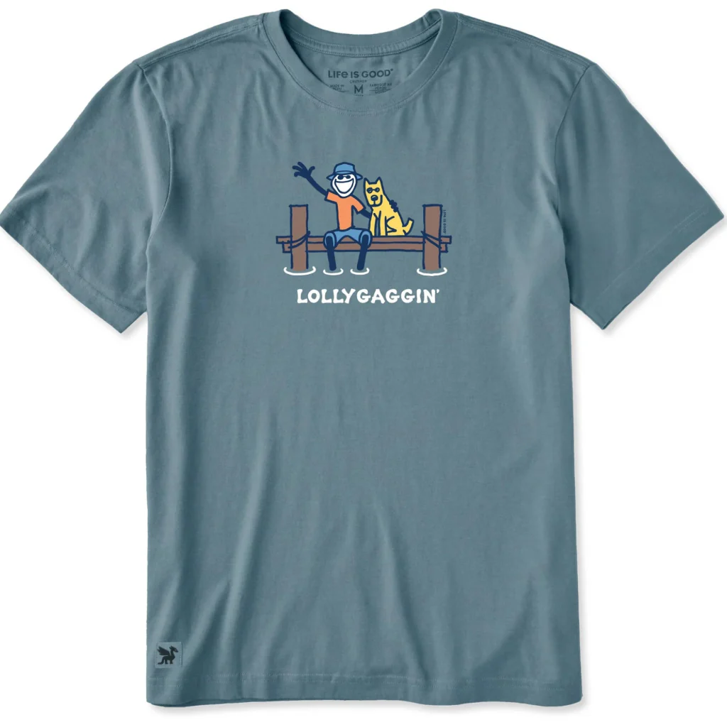 Life Is Good : Men's Lollygaggin Crusher T-shirt