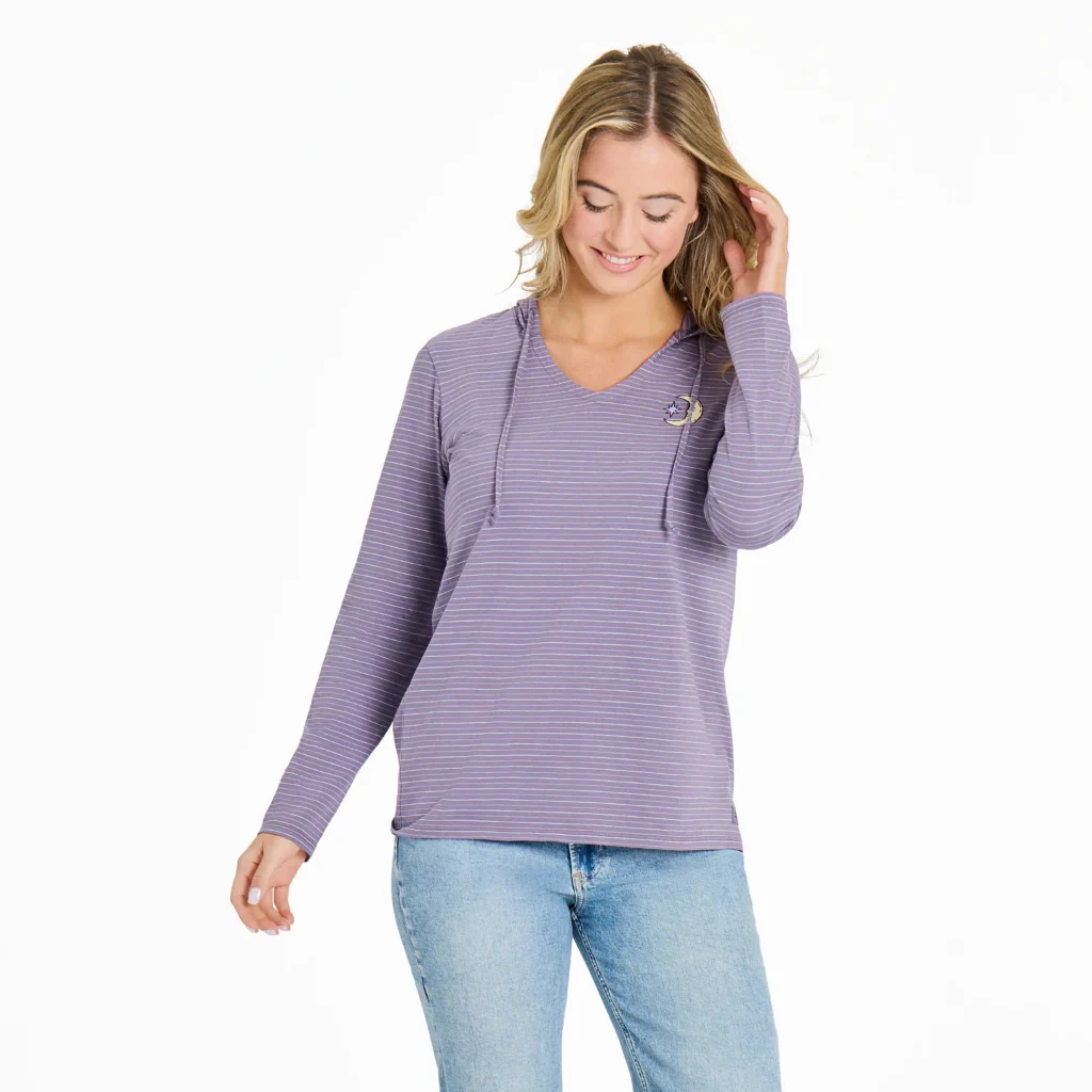 Life Is Good : Moon & Star Hooded Tee