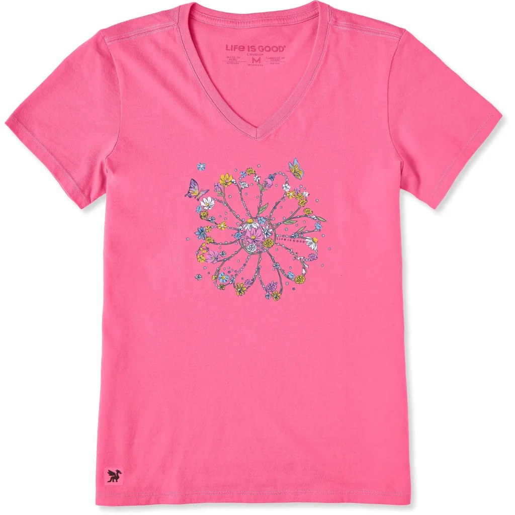 Life Is Good : Women's Blooming Daisy Wildflower T-shirt