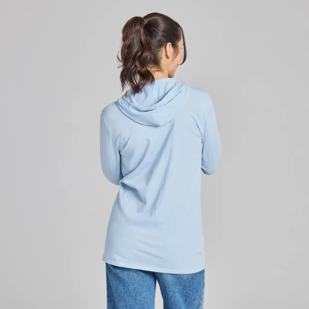 Life Is Good : Women's Breathe Hooded Long Sleeve T-Shirt - Image 4