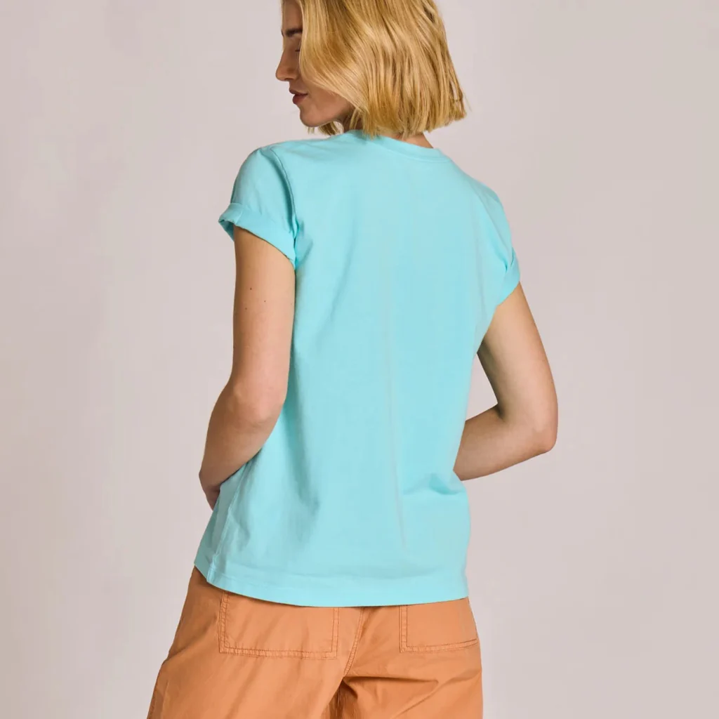 Life Is Good : Women's Embroidered Sea Turtle Crusher T-shirt - Image 3