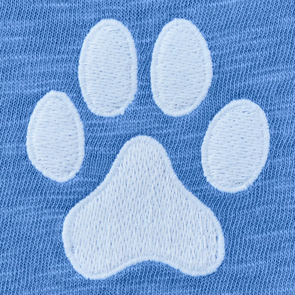 Life Is Good : Women's Embroidered Single Paw T-shirt - Image 4