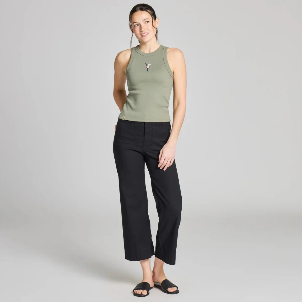 Life Is Good : Women's Embroidered Spritz Rib Tank