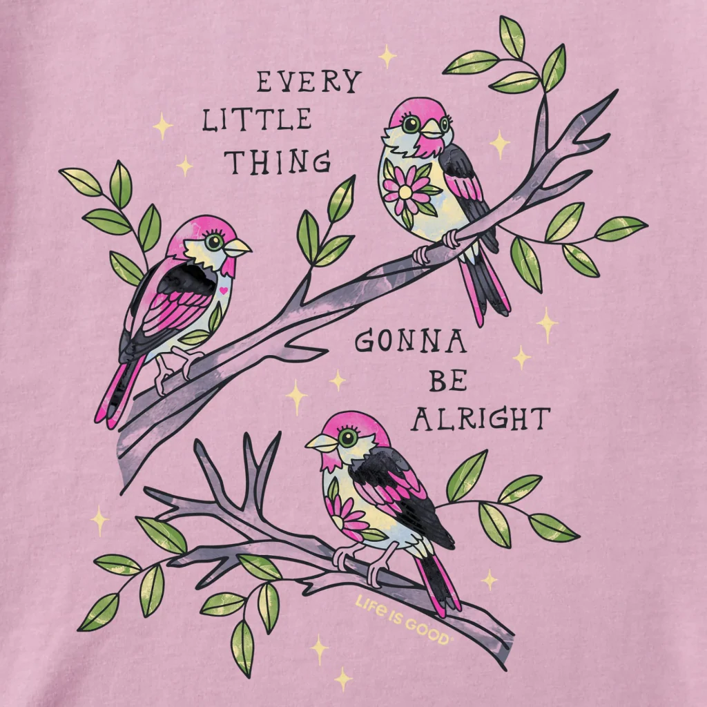 Life Is Good : Women's Every Little Thing Blooms Short Sleeve Crusher T-Shirt - Image 2