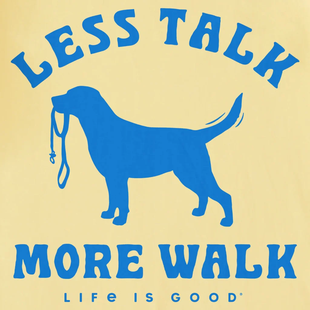 Life Is Good : Women's Less Talk More Walk Crusher T-Shirt - Image 2