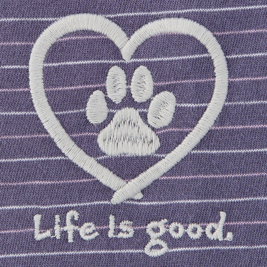 Life Is Good : Women's Pet Paw Crusher Hooded Tee - LITE Long Sleeve - Image 2
