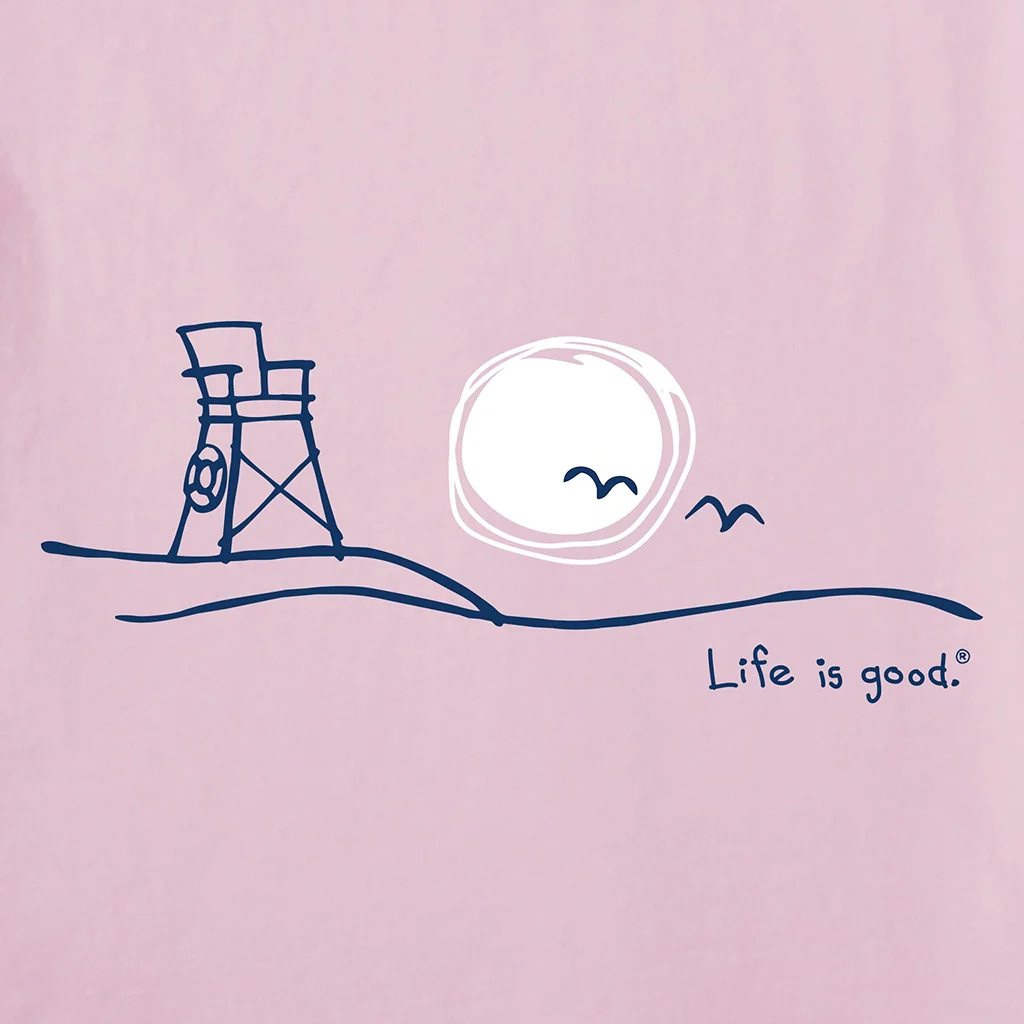 Life Is Good : Women's Roam Beach Crusher Tee - Short Sleeve LITE Vee - Image 2