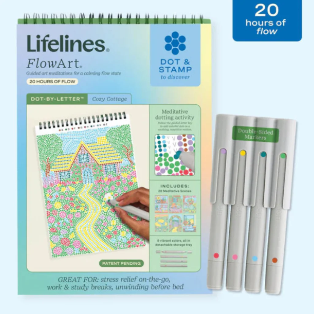 Lifelines : FlowArt Dot-By-Letter Cozy Cottage