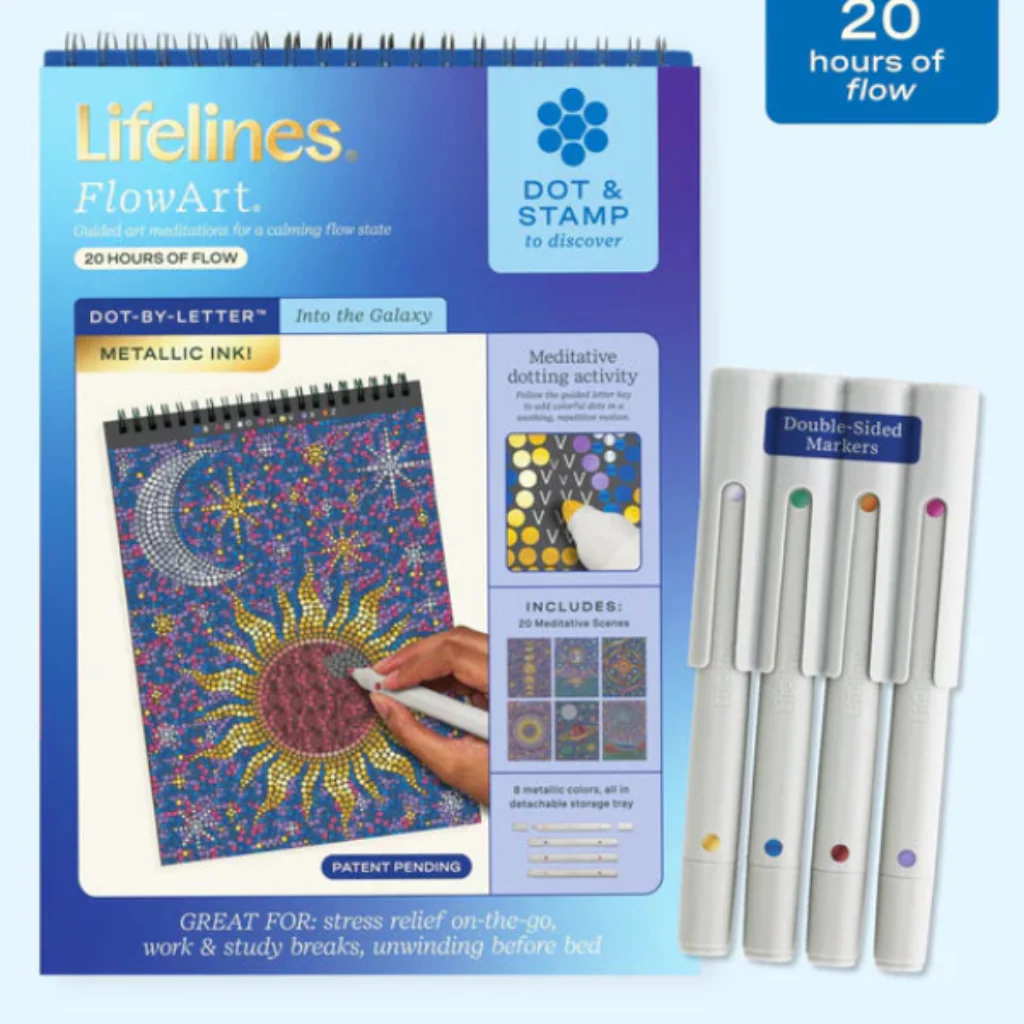 Lifelines : FlowArt Dot-By-Letter Galaxy Metallic Ink