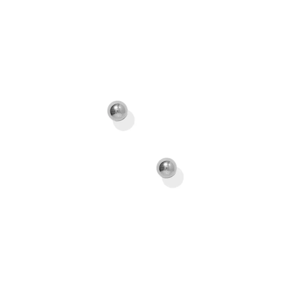 Linny Co : Screwback Stud Earrings - Evelyn Silver - Image 2