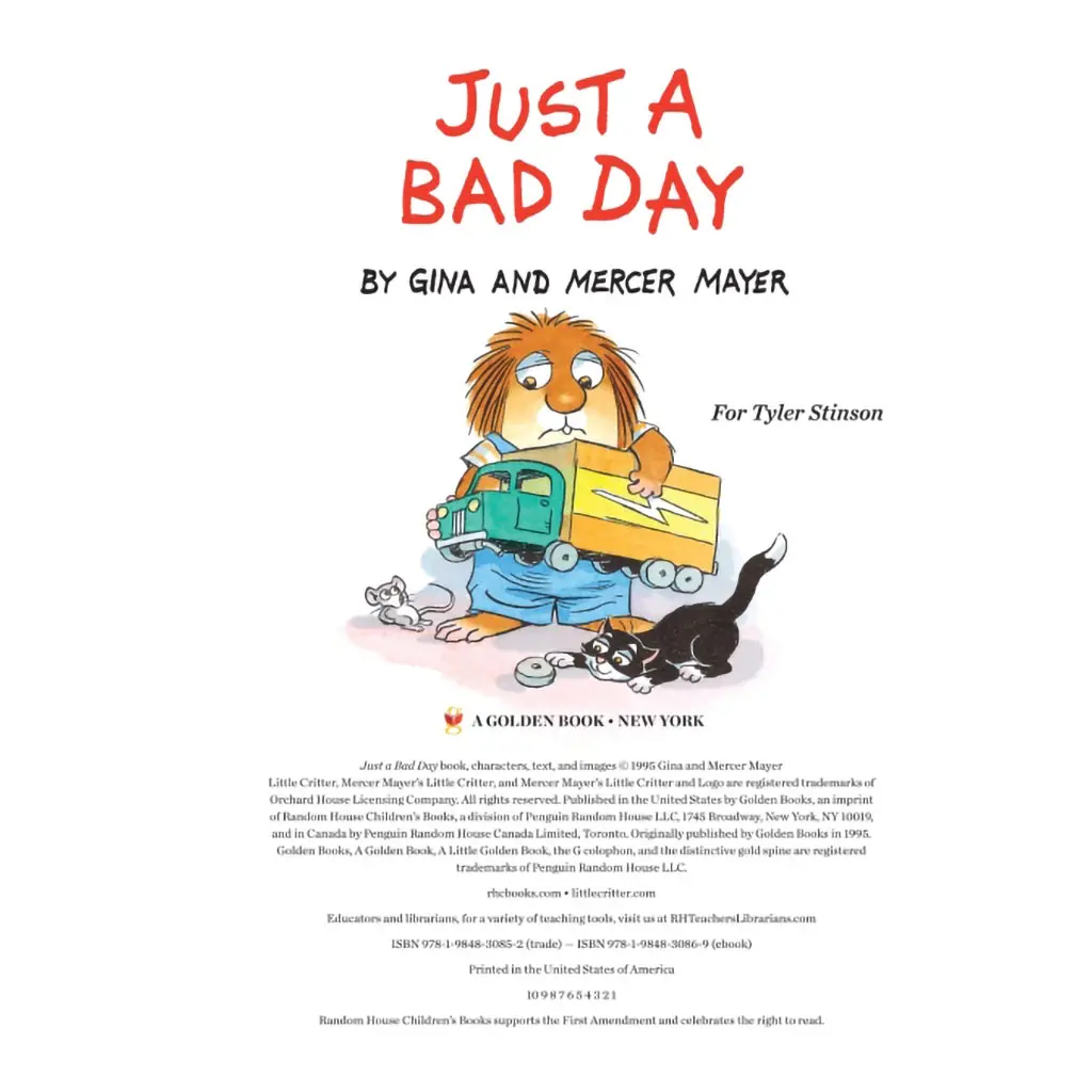 Little Golden Book : Just A Bad Day - Image 2