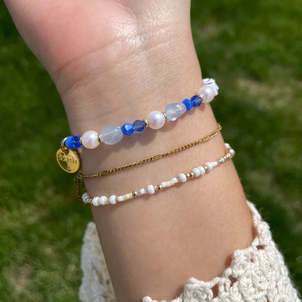 Little Words Project : Acceptance Bracelet - Blue Royal - Image 3