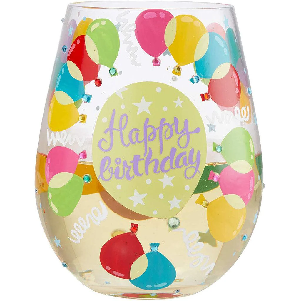 Lolita : Balloons Stemless Wine Glass - Image 2